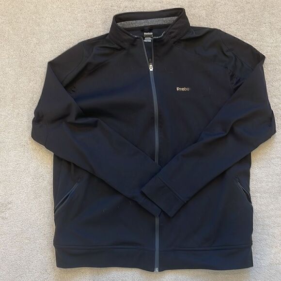 Reebok XL Men’s Black Play Dry Jacket, XL - Picture 3 of 7